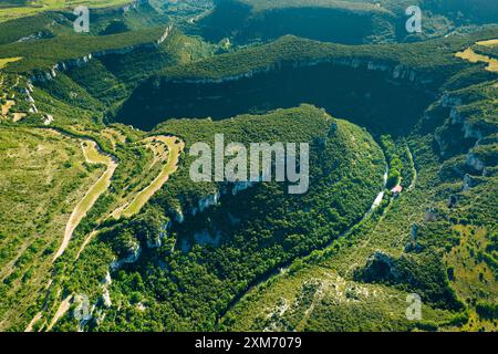 Ebro Canyons im Hoces del Alto Ebro y Rudron Naturpark, Burgos, Castilla y Leon, Spanien Stockfoto