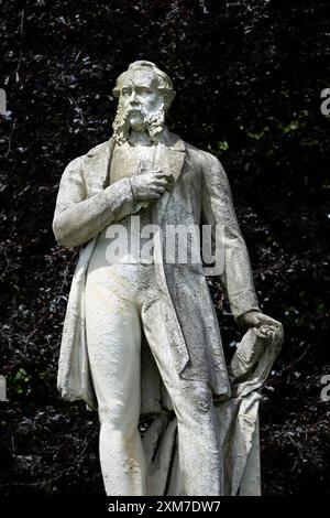Statue von Lister in Lister Park Bradford UK Stockfoto