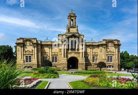 Cartright Hall im Lister Park Bradford, Großbritannien Stockfoto