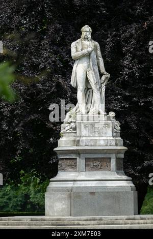 Statue von Lister in Lister Park Bradford UK Stockfoto