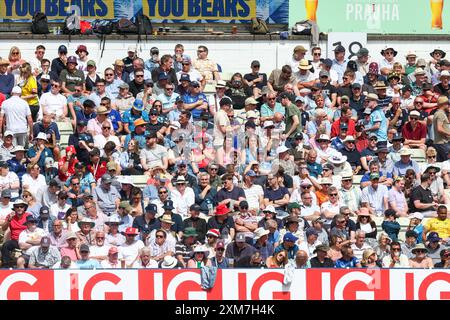 Birmingham, Großbritannien. Juli 2024. Während des Spiels der International Test Match Series zwischen England und West Indies am 26. Juli 2024 im Edgbaston Cricket Ground, Birmingham, England. Foto von Stuart Leggett. Nur redaktionelle Verwendung, Lizenz für kommerzielle Nutzung erforderlich. Keine Verwendung bei Wetten, Spielen oder Publikationen eines einzelnen Clubs/einer Liga/eines Spielers. Quelle: UK Sports Pics Ltd/Alamy Live News Stockfoto