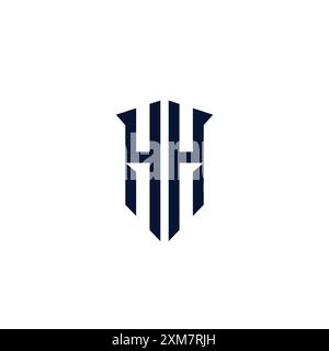 HH-Logo-Vektordesign. Symbol „H“ Stock Vektor