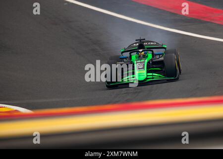 05 MALONY Zane (bar), Rodin Motorsport, Dallara F2 2024, Action während der 10. Runde der FIA Formel 2 Meisterschaft 2024 vom 26. Bis 28. Juli 2024 auf dem Circuit de Spa-Francorchamps in Stavelot, Belgien Stockfoto