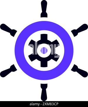 Flaches Transportsymbol, quadratische Form Stock Vektor