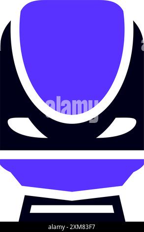 Flaches Transportsymbol, quadratische Form Stock Vektor