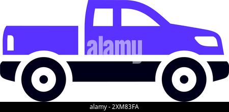 Flaches Transportsymbol, quadratische Form Stock Vektor