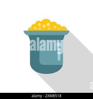 Kaffeekapsel mit gemahlenen Kaffeebohnen, bereit für die Zubereitung einer frischen und aromatischen Tasse Kaffee Stock Vektor