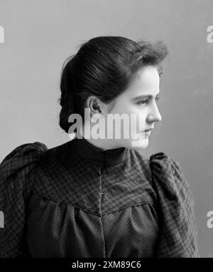 Edith Wilson. Porträt der amerikanischen First Lady, Edith Wilson (1872–1961) als junge Frau, von C M Bell, um 1891–94. Edith war die zweite Ehefrau von Präsident Woodrow Wilson. Stockfoto