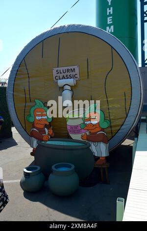 'Futurama' auf der San Diego Comic-Con International 2024 auf dem Parkplatz vom Bayfront Hotel. San Diego, 25.07.2024 Stockfoto