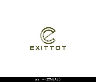 E Logo-Design Vektorvorlage Stock Vektor
