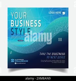 Styling Moderne Marketing Social Media Post Design Vorlagen Stock Vektor