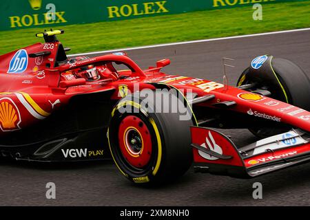 26. Juli 2024, Circuit de Spa-Francorchamps, Spa-Francorchhamps, Formel 1 Rolex Grand Prix von Belgien 2024, im Bild Carlos Sainz Jr. (ESP), Scuderia Ferrari HP Stockfoto