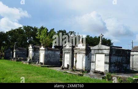 New Orleans, Lafayette Cemetery Nr. 2 über dem Boden Grabstätten Stockfoto