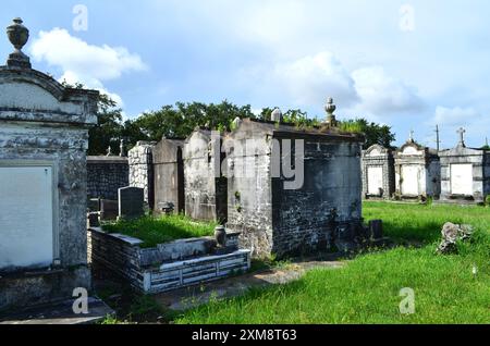 New Orleans, Lafayette Cemetery Nr. 2 über dem Boden Grabstätten Stockfoto