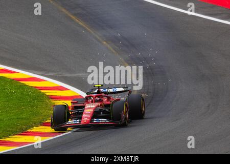 Circuit de Spa-Francorchamps, Stavelot, Belgien. 26.Juli 2024; Carlos Sainz Jr aus Spanien und Scuderia Ferrari während des Grand Prix von Belgien Credit: Jay Hirano/AFLO/Alamy Live News Stockfoto