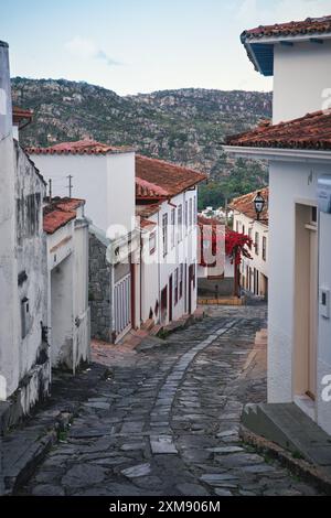 Foto der Innenstadt von Diamantina, Minas Gerais, Brasilien Stockfoto