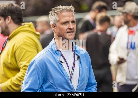 Circuit de Spa-Francorchamps, Stavelot, Belgien. 26.Juli 2024; Ralf Schumacher vom ehemaligen deutschen F1-Fahrer während des Grand Prix von Belgien Credit: Jay Hirano/AFLO/Alamy Live News Stockfoto