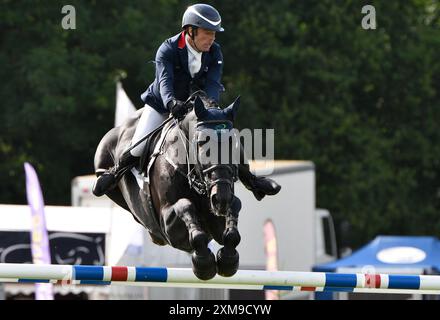 Juli 2024 Agria Royal International Horse Show. Hickstead Showground UK. Der Agria Nations Cup von Großbritannien. Quelle: Leo Mason ALAMY Live News & Sport. Stockfoto