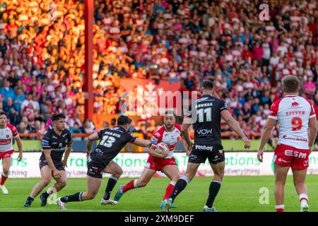 Rumpf, Großbritannien. Juli 2024. Betfred Superleague: Hull KR gegen London Broncos. Credit Paul Whitehurst/PBW Media/Alamy Live News Stockfoto