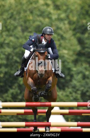 Juli 2024 Agria Royal International Horse Show. Hickstead Showground UK. Der Agria Nations Cup von Großbritannien. Quelle: Leo Mason ALAMY Live News & Sport. Stockfoto