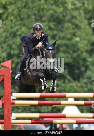 Juli 2024 Agria Royal International Horse Show. Hickstead Showground UK. Der Agria Nations Cup von Großbritannien. Quelle: Leo Mason ALAMY Live News & Sport. Stockfoto