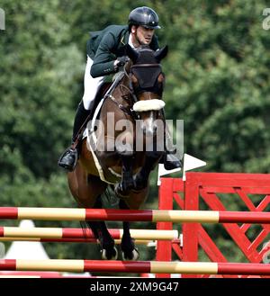 Juli 2024 Agria Royal International Horse Show. Hickstead Showground UK. Der Agria Nations Cup von Großbritannien. Quelle: Leo Mason ALAMY Live News & Sport. Stockfoto