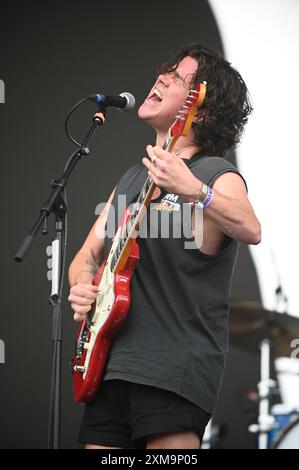 26. Juli 2024, Sheffield, South Yorkshire, U.. K: The View , Performing at Tramlines Festival 2024 , Sheffield, UK (Credit Image: © Robin Burns/ZUMA Press Wire) NUR REDAKTIONELLE VERWENDUNG! Nicht für kommerzielle ZWECKE! Stockfoto