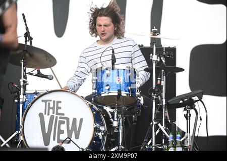 26. Juli 2024, Sheffield, South Yorkshire, U.. K: The View , Performing at Tramlines Festival 2024 , Sheffield, UK (Credit Image: © Robin Burns/ZUMA Press Wire) NUR REDAKTIONELLE VERWENDUNG! Nicht für kommerzielle ZWECKE! Stockfoto