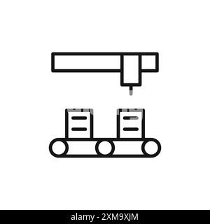 Montagebildsymbol-Kontur Sammlung oder Set in Schwarzweiß-Kontur Stock Vektor