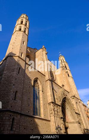 Basilica de Santa Maria del Mar, Barcelona, Katalonien, Spanien Stockfoto