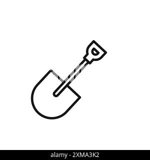 Kurz gekennzeichnete Icon Outline-Kollektion oder Set in Schwarzweiß-Outline Stock Vektor