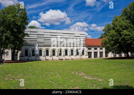 Reithalle von Gottfried Bandhauer, heute Konzerthalle und Veranstaltungszentrum, Schloss und Schlosspark Koethen, Sachsen-Anhalt, Deutschland Stockfoto