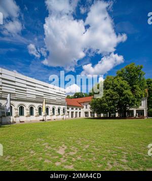 Reithalle von Gottfried Bandhauer, heute Konzerthalle und Veranstaltungszentrum, Schloss und Schlosspark Koethen, Sachsen-Anhalt, Deutschland Stockfoto