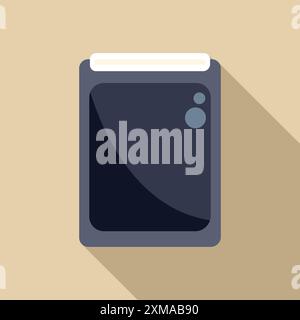 Das Smart Home-Gerät steuert die Systemkonsole mit Lichtsensor Stock Vektor