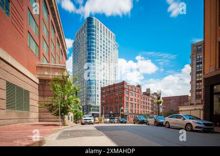 Boston, Massachusetts, USA. Stadtszene mit Stockfoto um 2024 Stockfoto