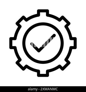 Easy Installation Icon Linear Logo Set Kollektion in Schwarz-weiß für Web Stock Vektor