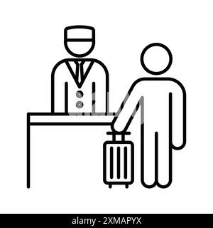 Lineare Logo-Set-Kollektion in Schwarz-weiß für Web-Zwecke Stock Vektor