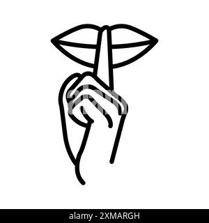 Bitte machen Sie eine ganz persönliche Kollektion mit linearen Logo-Markierungen in Schwarz und weiß für das Web Stock Vektor