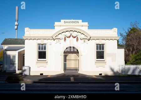 Altes Postgebäude, Shannon, Horowhoua, Nordinsel, Neuseeland Stockfoto