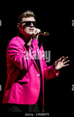 Italien, 25. Juli 2024 Nick Carter von Backstreet Boys live im TAM – Teatro Arcimboldi Mailand – Mailand, © Luna La Chimia/Alamy Stockfoto