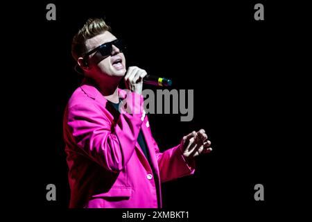 Italien, 25. Juli 2024 Nick Carter von Backstreet Boys live im TAM – Teatro Arcimboldi Mailand – Mailand, © Luna La Chimia/Alamy Stockfoto