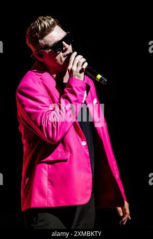 Italien, 25. Juli 2024 Nick Carter von Backstreet Boys live im TAM – Teatro Arcimboldi Mailand – Mailand, © Luna La Chimia/Alamy Stockfoto