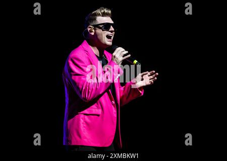 Italien, 25. Juli 2024 Nick Carter von Backstreet Boys live im TAM – Teatro Arcimboldi Mailand – Mailand, © Luna La Chimia/Alamy Stockfoto