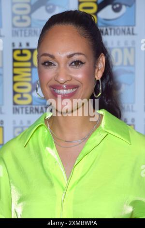 Cynthia Addai-Robinson beim Photocall zur 2. Staffel der Amazon Prime Videoserie The Lord of the Rings: The Rings of Power / der Herr der Ringe: Die Ringe der Macht auf der San Diego Comic-Con International 2024 im Hilton Bayfront Hotel. San Diego, 26.07.2024 Stockfoto