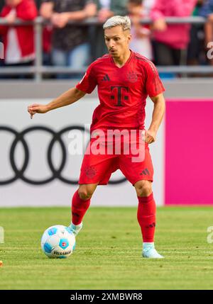 Rottach Egern, Deutschland. Juli 2024. Bryan Zaragoza (FCB 17) beim Freundschaftsspiel FC ROTTACH-EGERN - FC BAYERN München 1-14 im Trainingslager im Stadion am Birkenmoos, 1. Deutsche Fußballliga, in Rottach-Egern, Tegernsee, 24. Juli, 2024 Saison 2024/2025, FCB, Fotograf: ddp Images/STAR-Images Credit: ddp Media GmbH/Alamy Live News Stockfoto