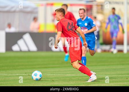 Gabriel Vidovic, FCB 46 beim Freundschaftsspiel FC ROTTACH-EGERN - FC BAYERN MÜNCHEN 1-14 im Trainingslager im Stadion am Birkenmoos, 1. Deutsche Fußball-Liga , in Rottach-Egern, Tegernsee, 24. Juli 2024 Saison 2024/2025, FCB, Fotograf: Peter Schatz Stockfoto