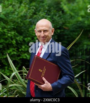 Downing Street, London, Großbritannien. 23. Juli 2024: RT Hon John Healey, Verteidigungsminister, kommt ins Kabinett Stockfoto