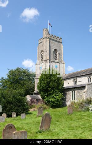 St. Andrew's und St. Mary's Church, Langham, Norfolk Stockfoto