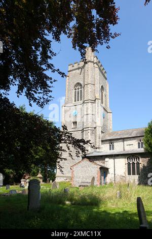 St. Andrew's und St. Mary's Church, Langham, Norfolk Stockfoto