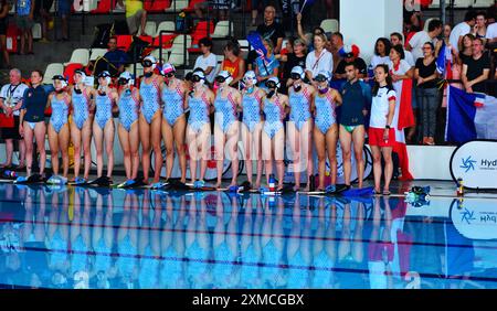 KUALA LUMPUR Malaysia 27/7/2024 . In Erwartung der Olympischen Spiele 2024 gewann das New Zealand Underwater Hockey Team den Titel Weltmeister in allen Kategorien. Das französische Unterwasser-Hockey-Team sicherte sich in allen Kategorien den zweiten Platz, einschließlich der Herren- und Damenveranstaltungen.H.BERBAR Stockfoto